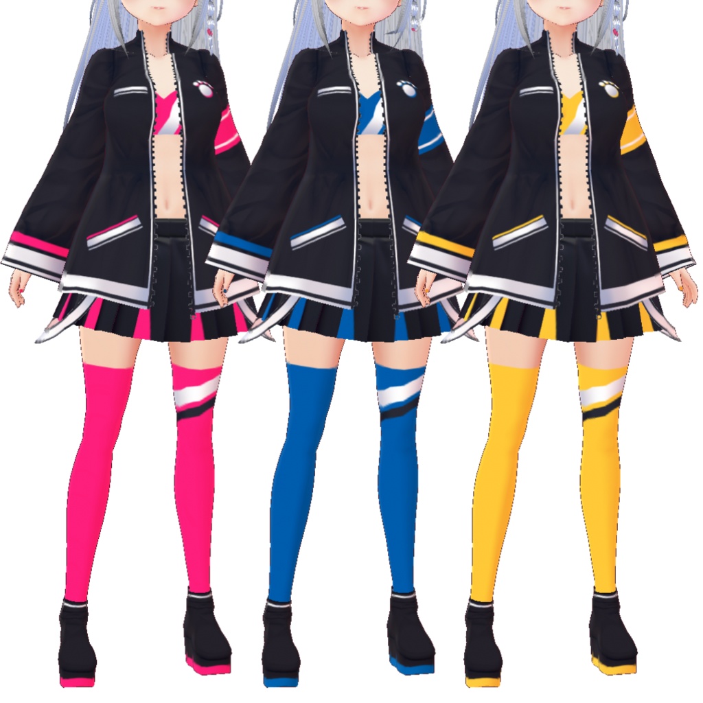 【VRoid用】サイケデリックダンスコスチューム