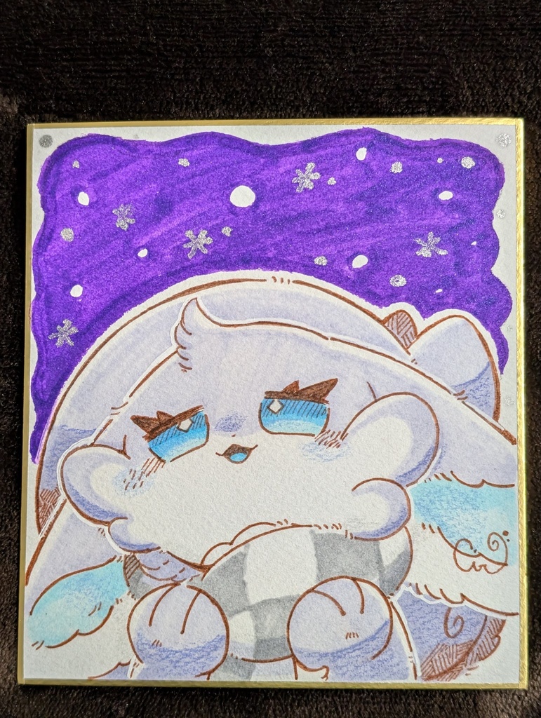 【ミニ色紙】ゆきとおりす