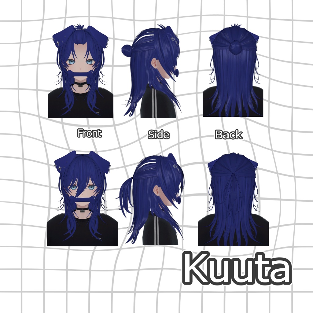 【7アバター対応】Pawff-Up Hair 【VRC Hair】