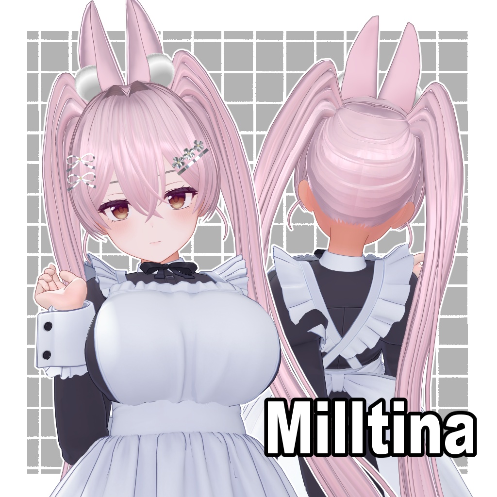 【7アバター対応】Bloomunny hair【VRC Hair】