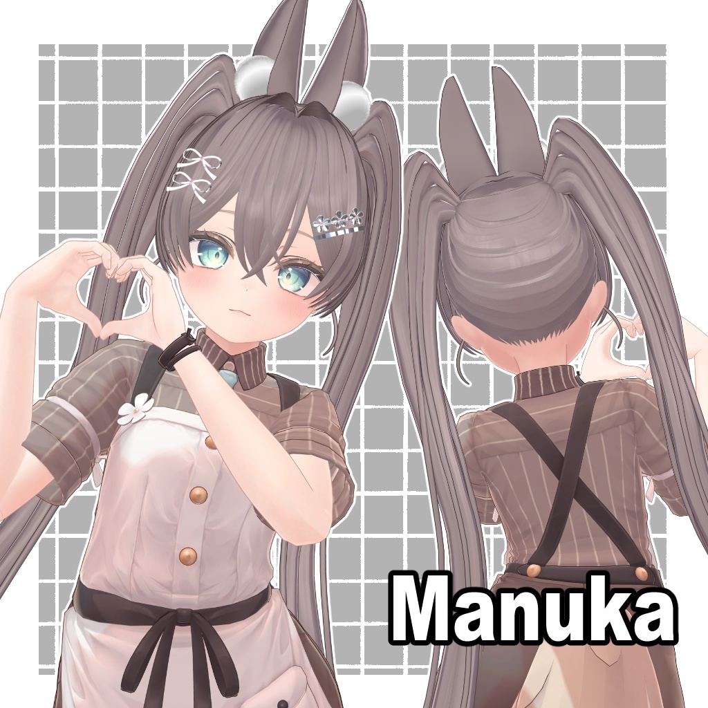 【7アバター対応】Bloomunny hair【VRC Hair】