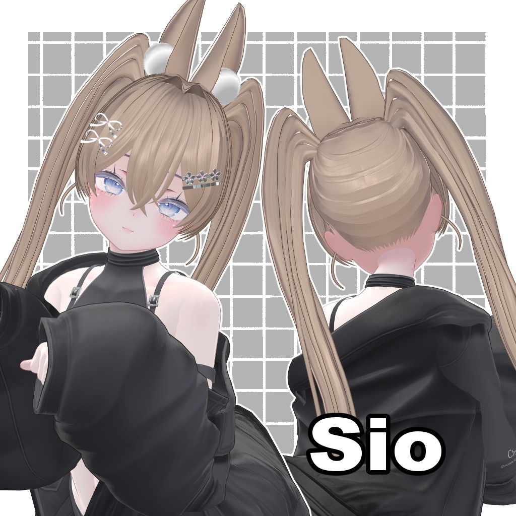 【7アバター対応】Bloomunny hair【VRC Hair】