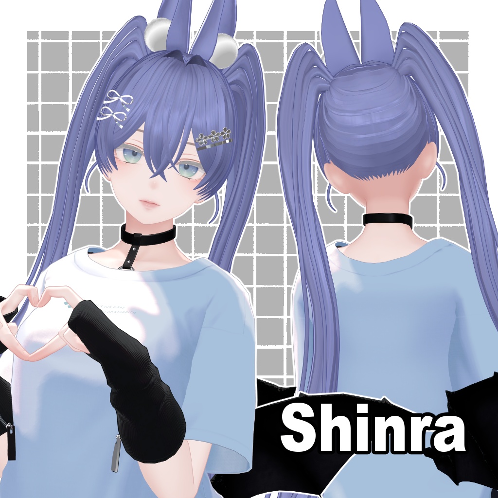 【7アバター対応】Bloomunny hair【VRC Hair】