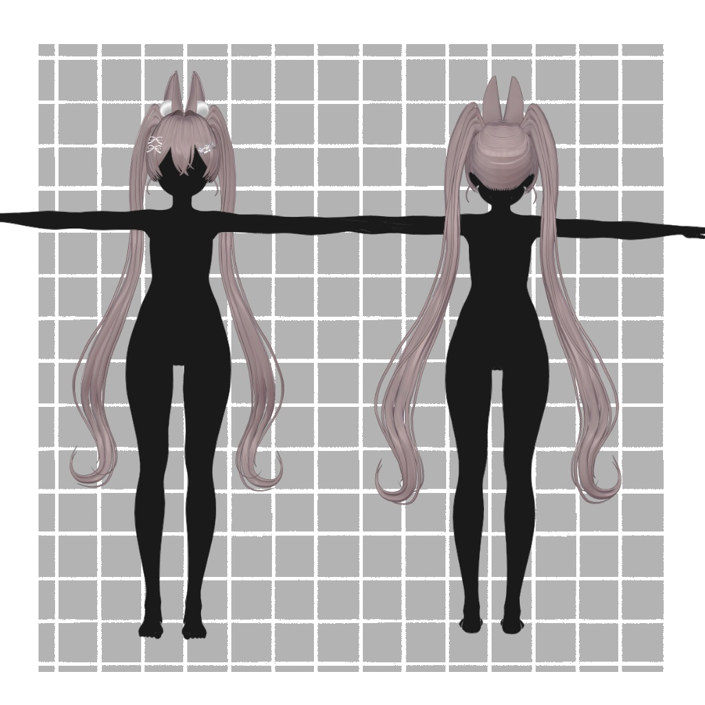 【7アバター対応】Bloomunny hair【VRC Hair】