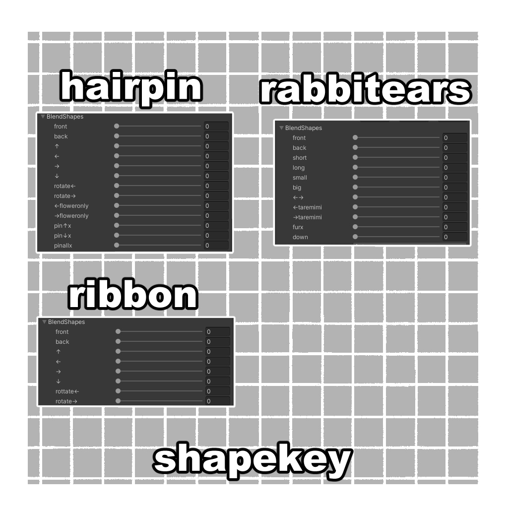 【7アバター対応】Bloomunny hair【VRC Hair】