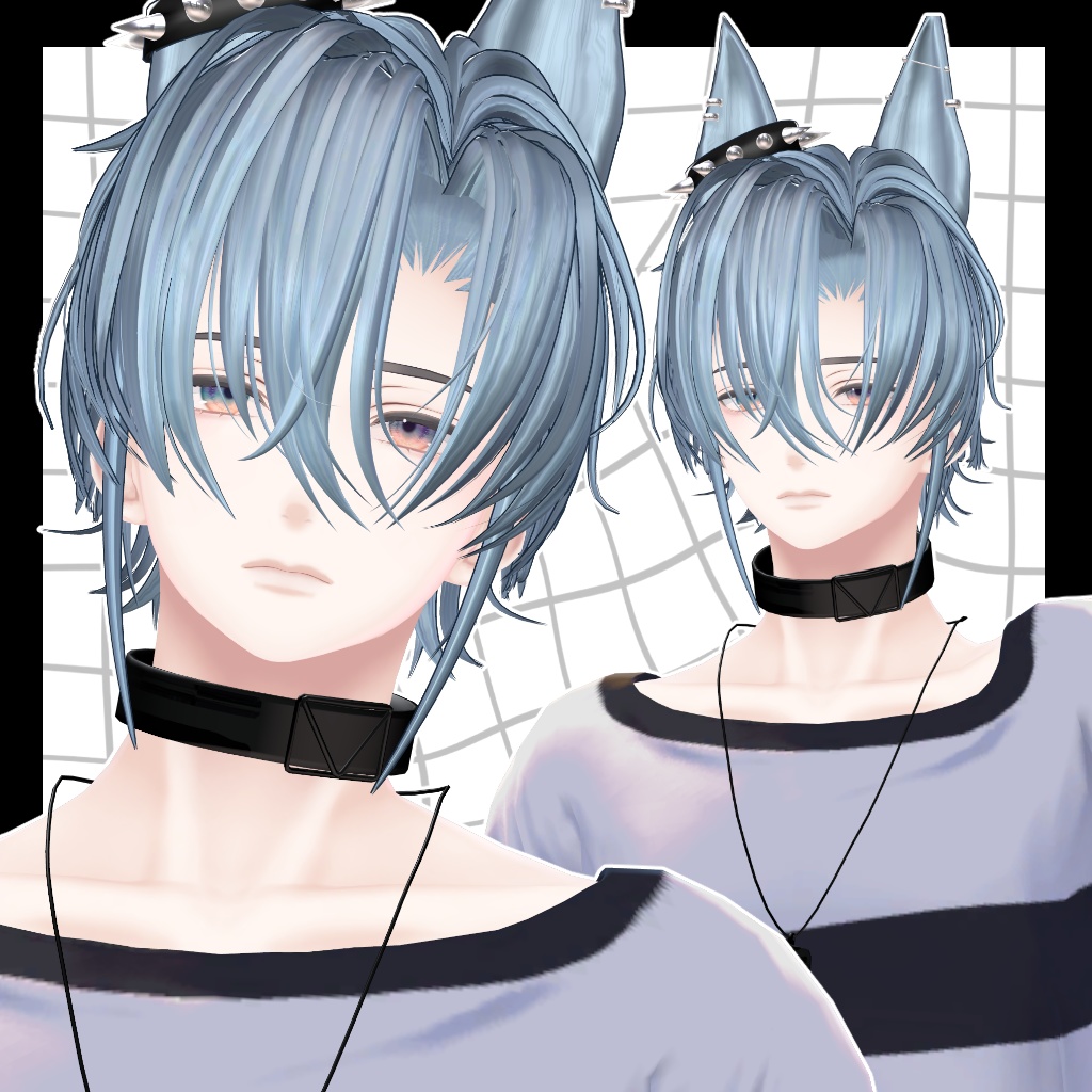 【11アバター対応】Dobell Hair 【VRC Hair】