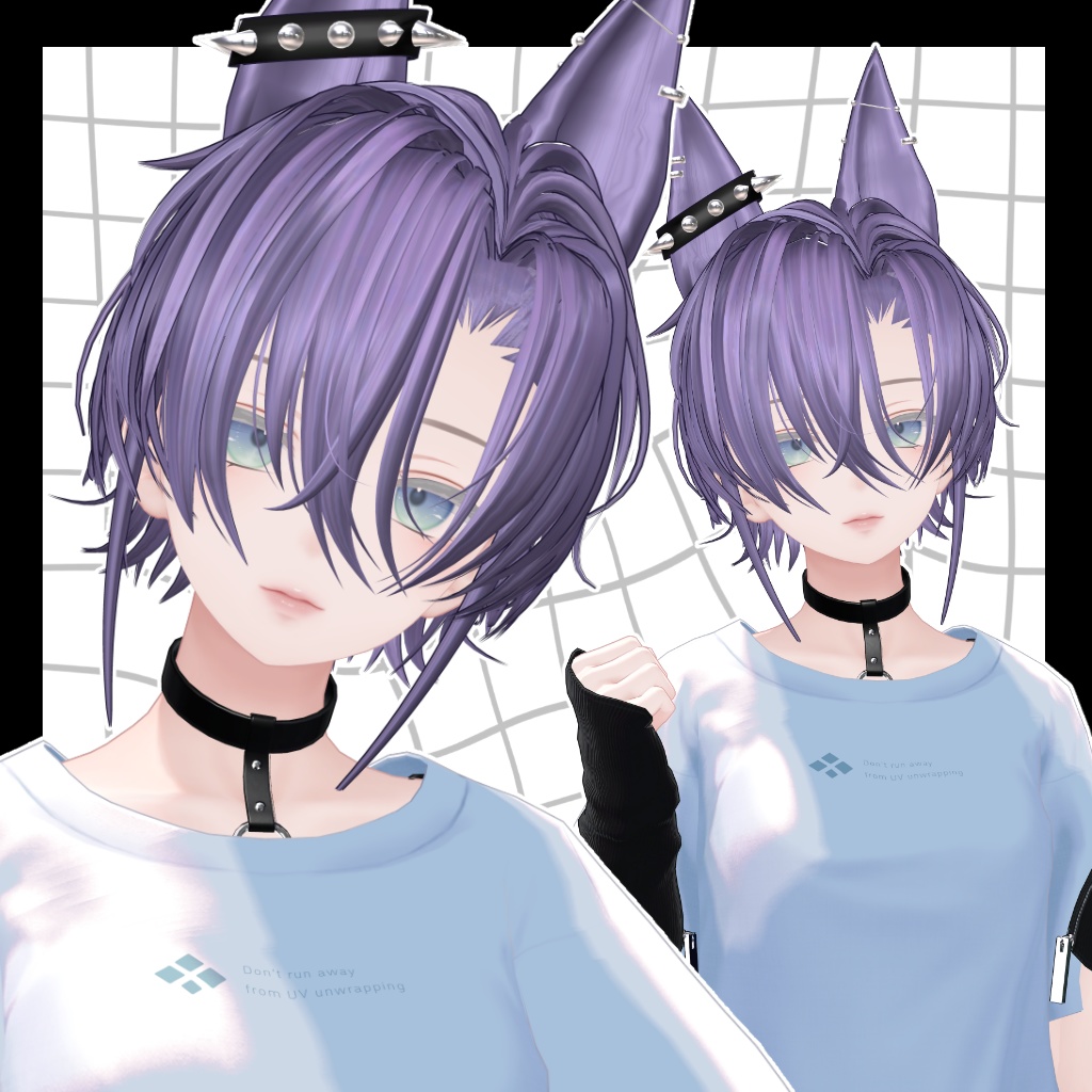 【11アバター対応】Dobell Hair 【VRC Hair】