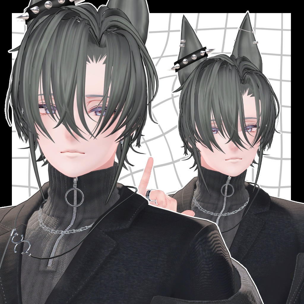 【11アバター対応】Dobell Hair 【VRC Hair】