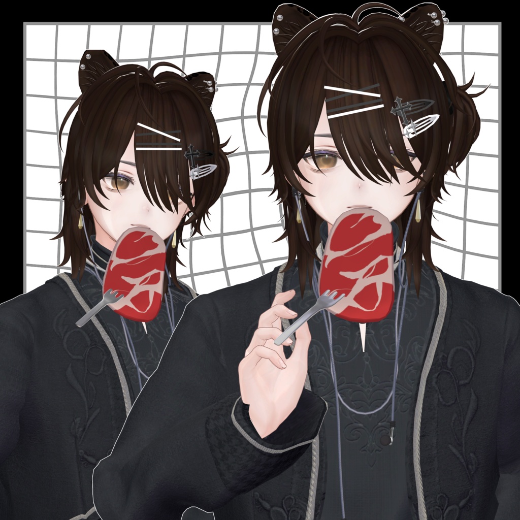 【11アバター対応】Veilparde Hair【VRC Hair】