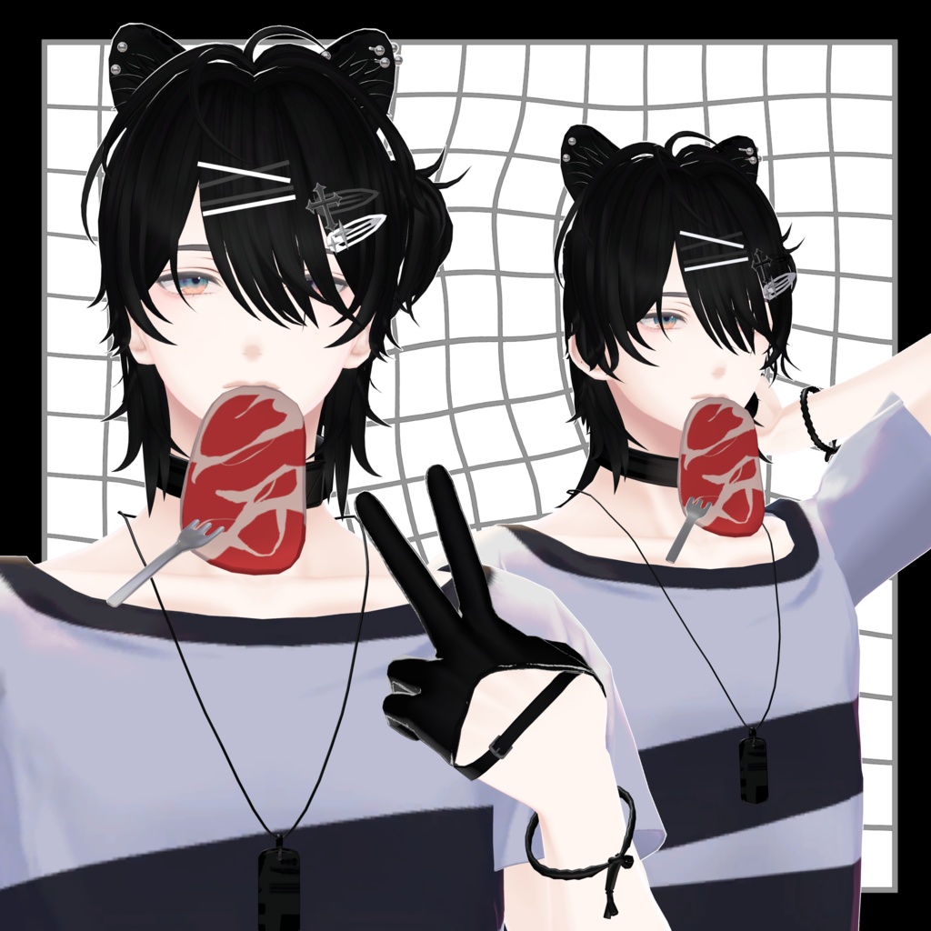 【11アバター対応】Veilparde Hair【VRC Hair】