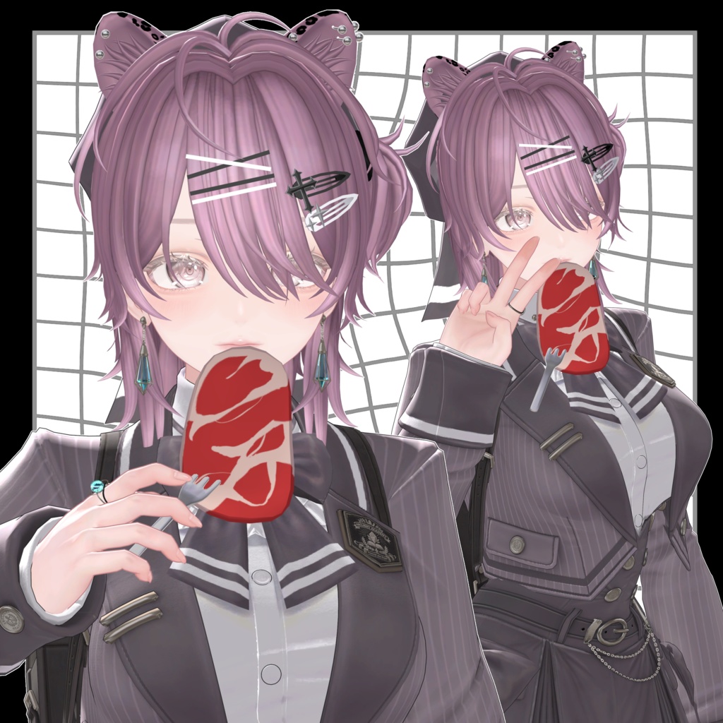 【11アバター対応】Veilparde Hair【VRC Hair】