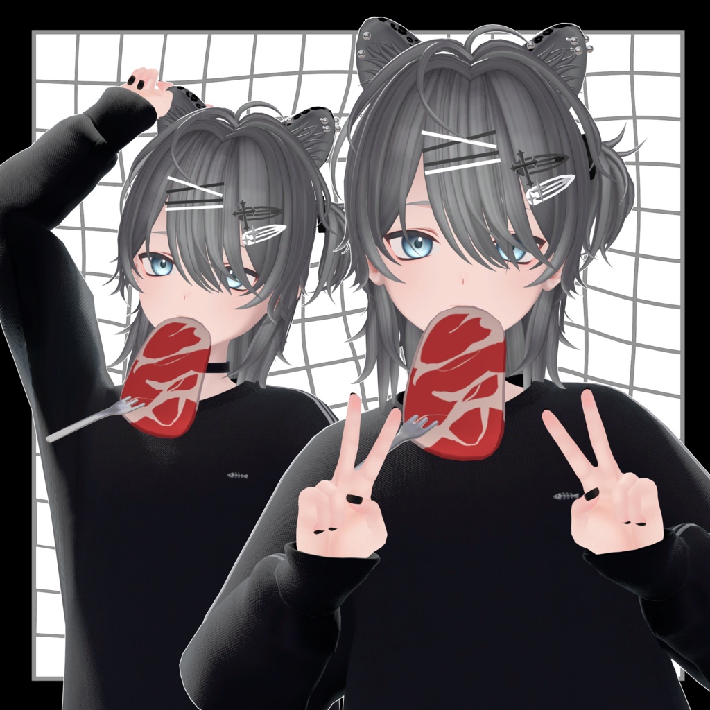 【11アバター対応】Veilparde Hair【VRC Hair】