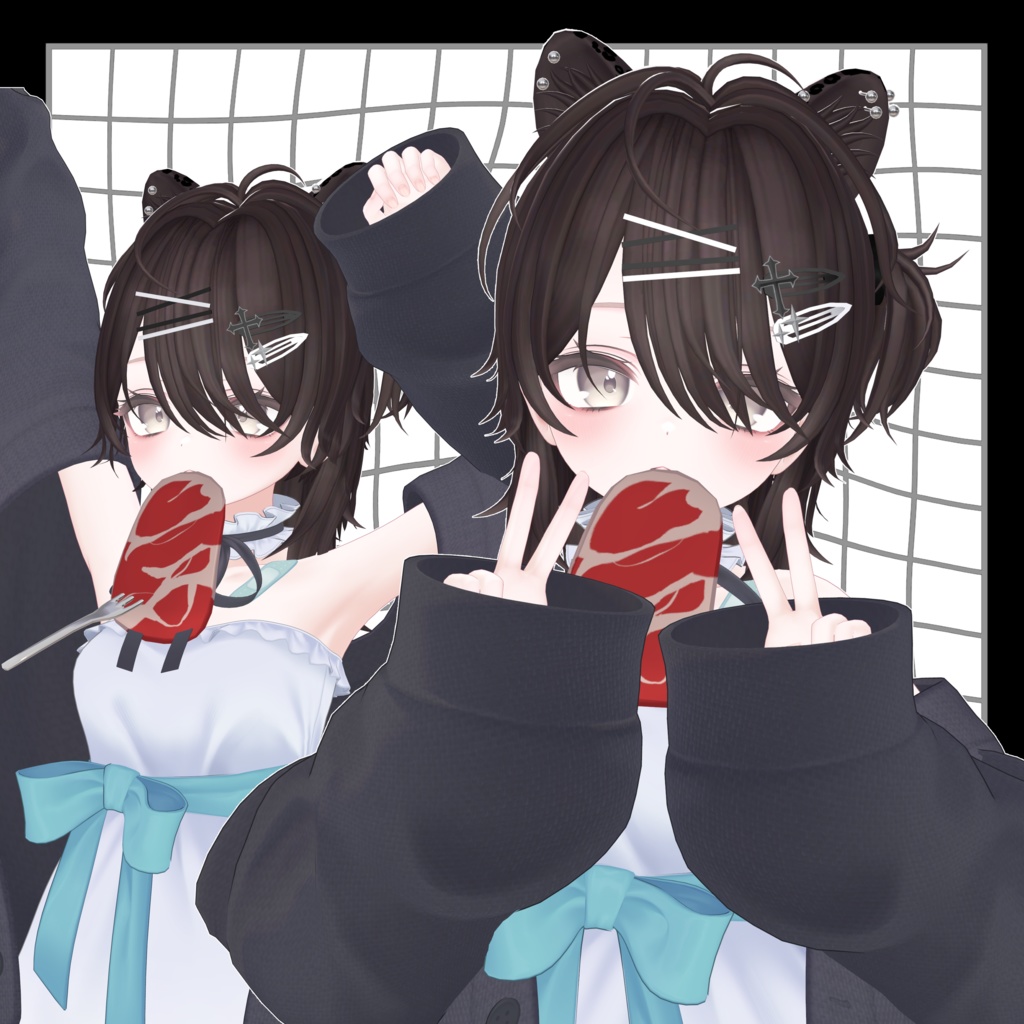 【11アバター対応】Veilparde Hair【VRC Hair】