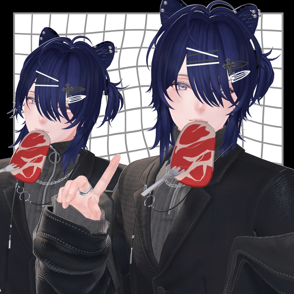 【11アバター対応】Veilparde Hair【VRC Hair】