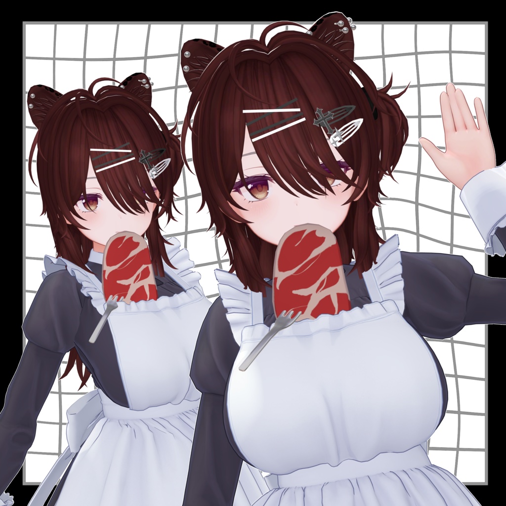 【11アバター対応】Veilparde Hair【VRC Hair】