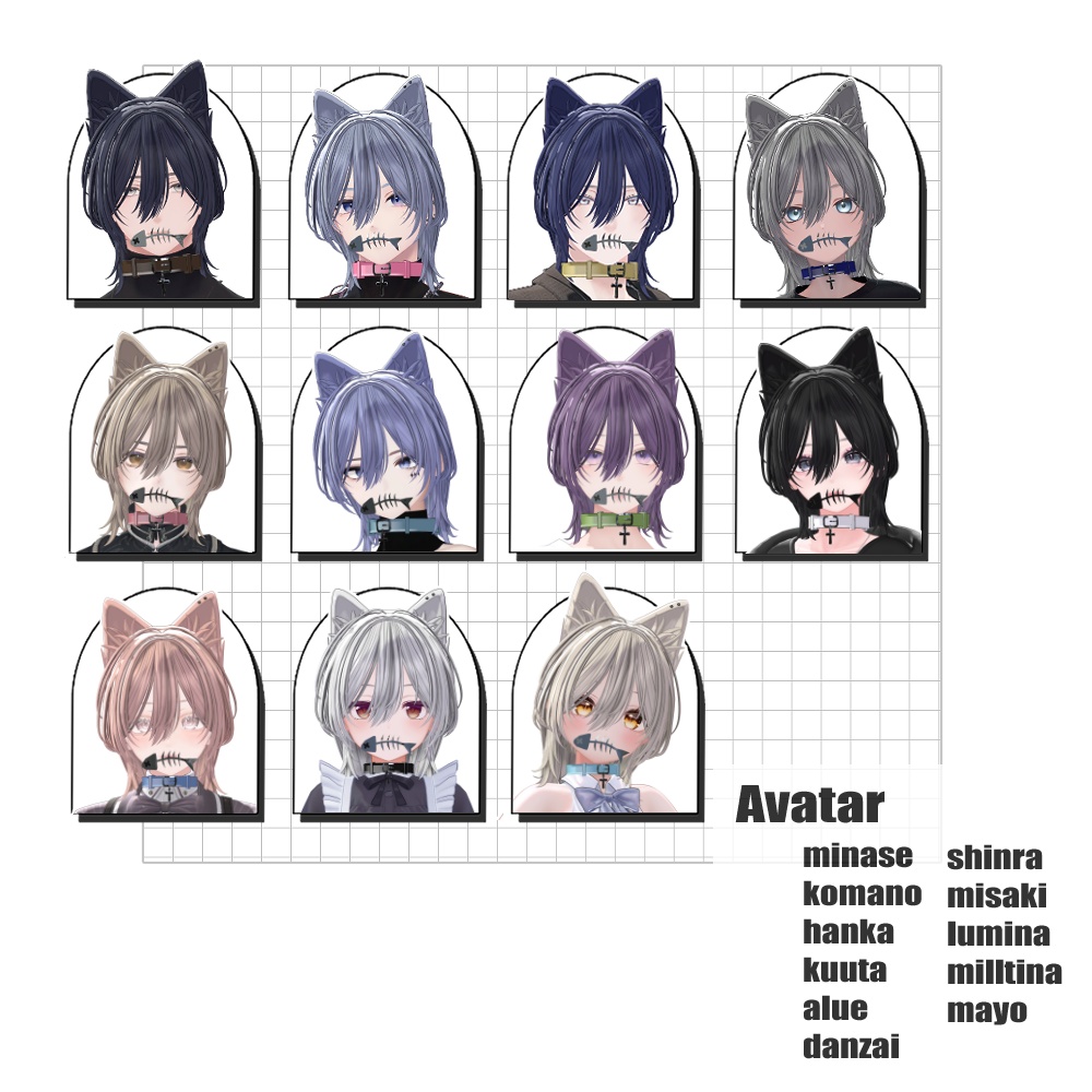 ♡SALE♡【21アバター対応】meromero wolf Hair【VRC Hair】