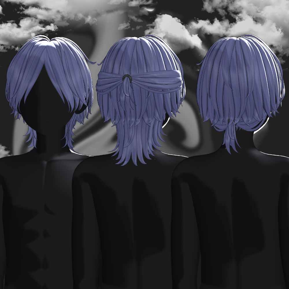 【23アバター対応】ookami-san Hair【VRC Hair】