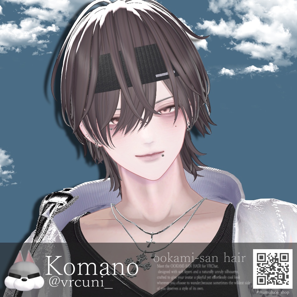 【23アバター対応】ookami-san Hair【VRC Hair】