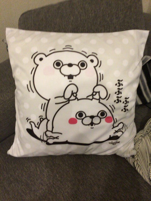 即購入可］ヨッシースタンプ クッションブランケット うさぎ