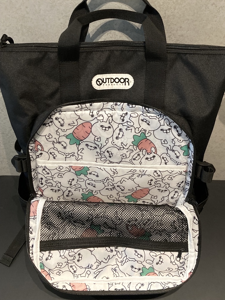 OUTDOOR×ヨッシースタンプうさぎ&くまさんコラボ2wayリュック