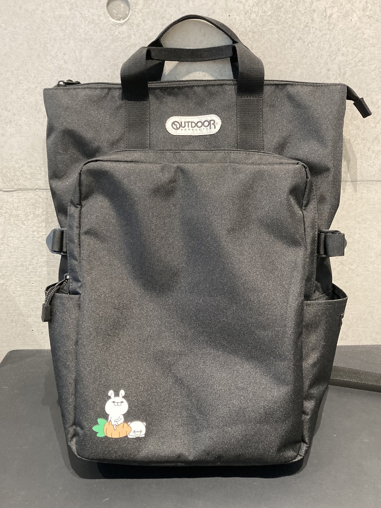 OUTDOOR×ヨッシースタンプうさぎ&くまさんコラボ2wayリュック ※予約 2026年2/下旬発売予定
