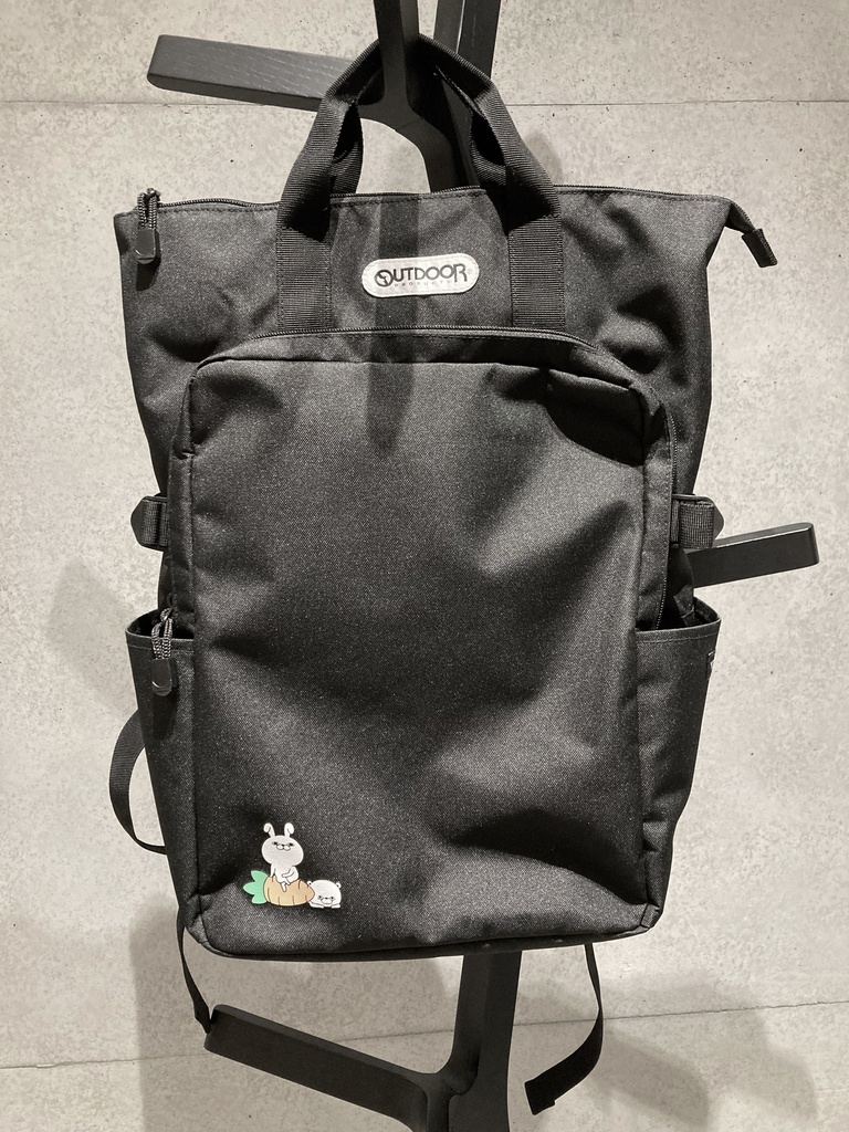 OUTDOOR×ヨッシースタンプうさぎ&くまさんコラボ2wayリュック ※予約 2026年２/下旬発売予定