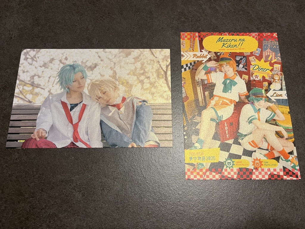コスプレ両面印刷ブロマイド