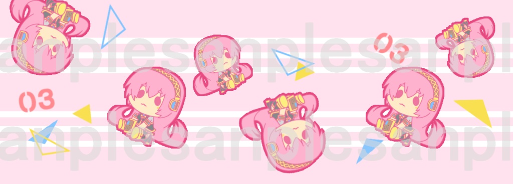 ルカでいっぱい!マスキングテープ 15mm×50mm