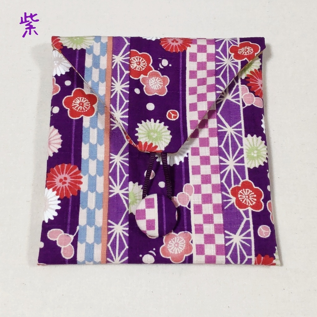 封筒型ポーチ*和柄ストライプ