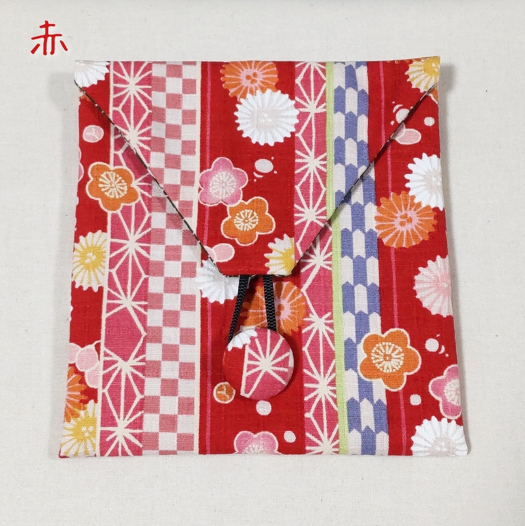 封筒型ポーチ*和柄ストライプ