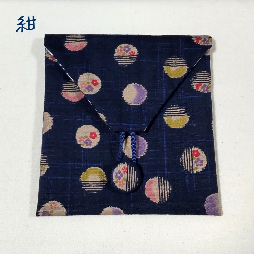 封筒型ポーチ*和柄水玉