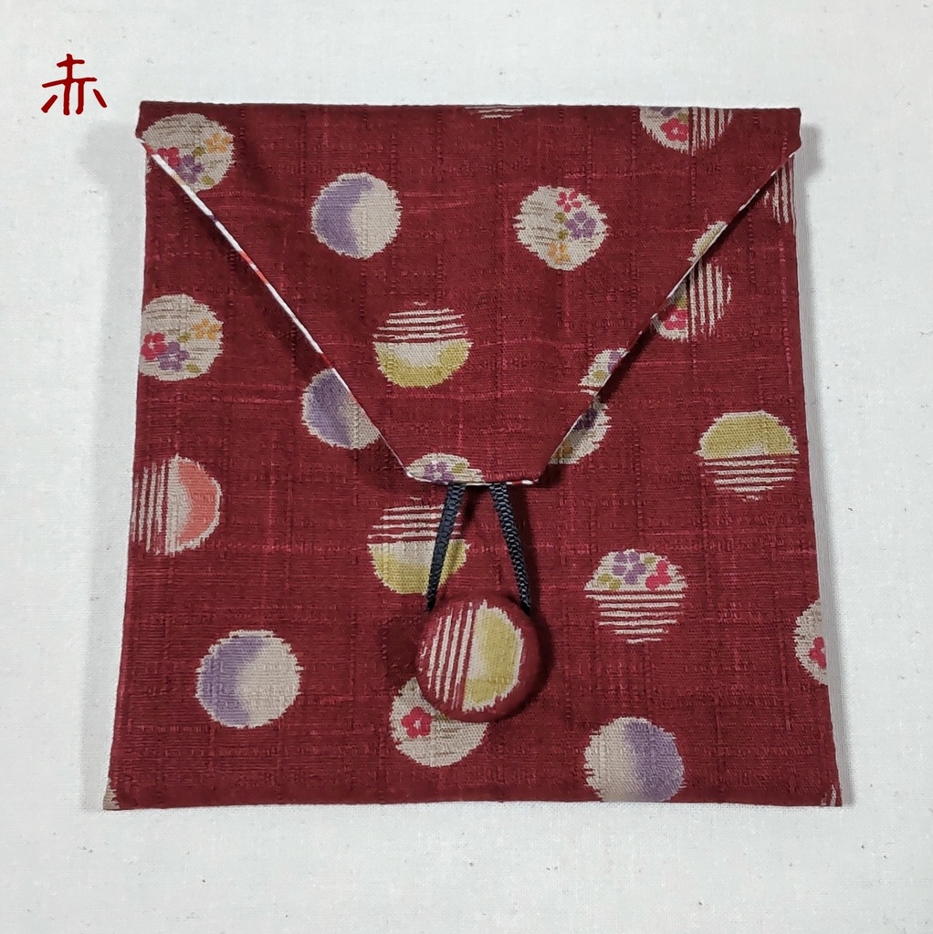 封筒型ポーチ*和柄水玉