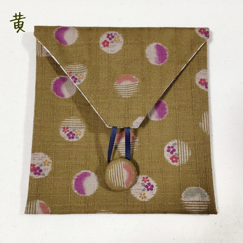 封筒型ポーチ*和柄水玉