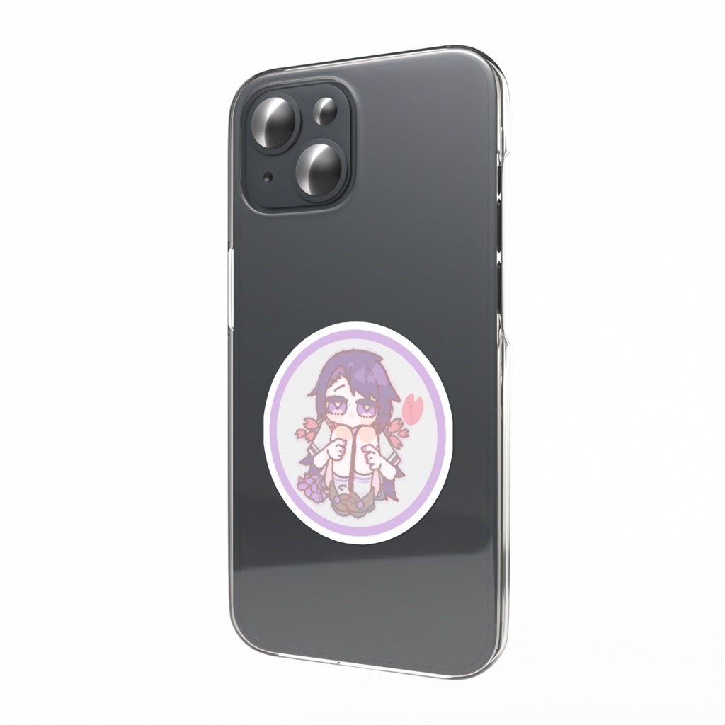 ステッカー（デザイン:橙の花）