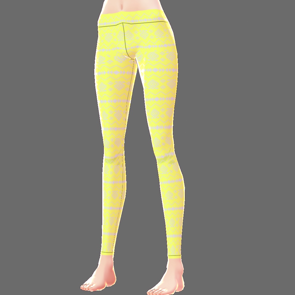 【VRoid用テクスチャ】レギンス(チマヨ柄)【16色セット】