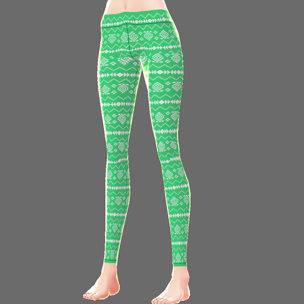 【VRoid用テクスチャ】レギンス(チマヨ柄)【16色セット】