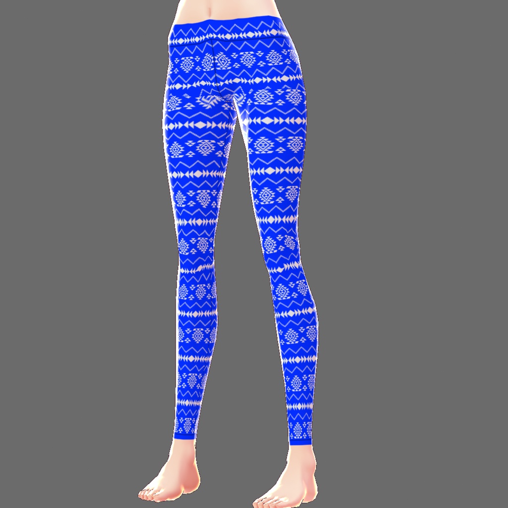 【VRoid用テクスチャ】レギンス(チマヨ柄)【16色セット】