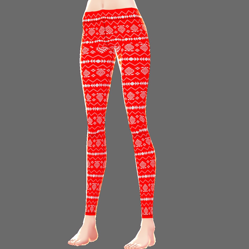 【VRoid用テクスチャ】レギンス(チマヨ柄)【16色セット】