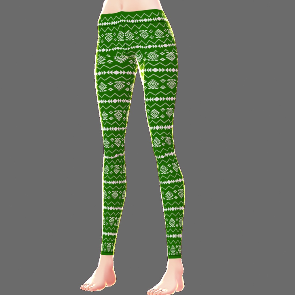 【VRoid用テクスチャ】レギンス(チマヨ柄)【16色セット】