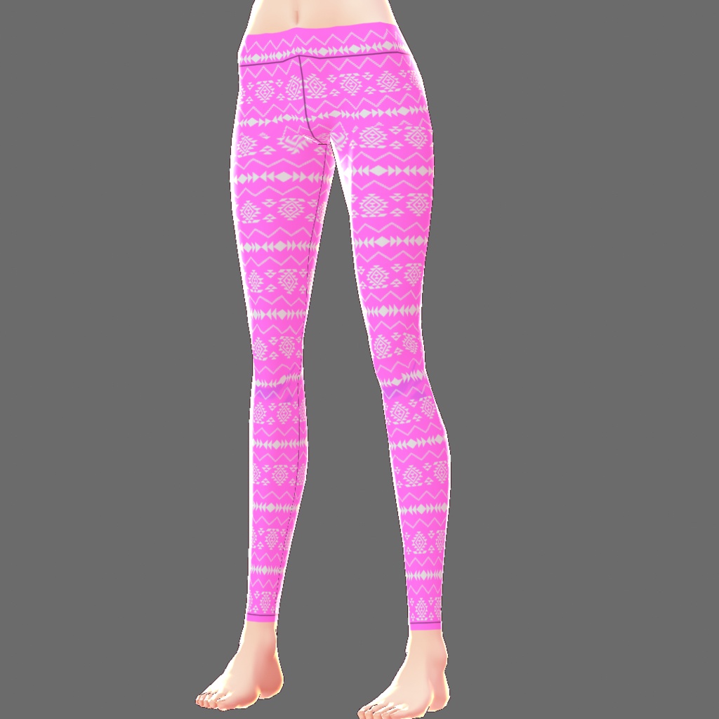 【VRoid用テクスチャ】レギンス(チマヨ柄)【16色セット】