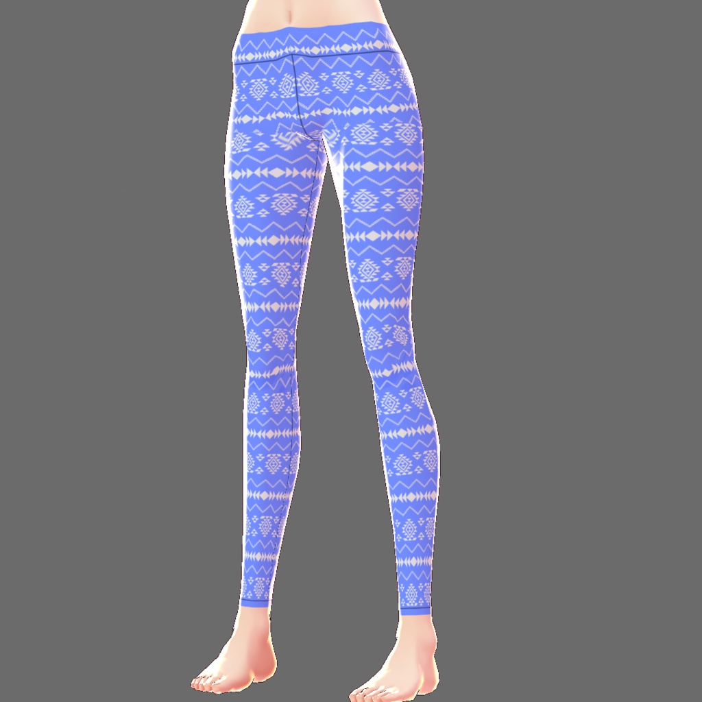 【VRoid用テクスチャ】レギンス(チマヨ柄)【16色セット】