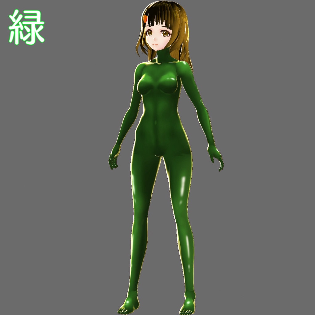 【女性VRoid用テクスチャ】ラバースーツ【6色】