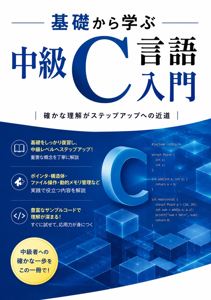 【技術書】基礎から学ぶ中級C言語入門