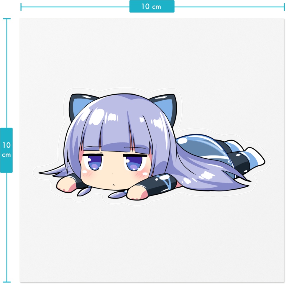 海月アワノ クリアステッカー