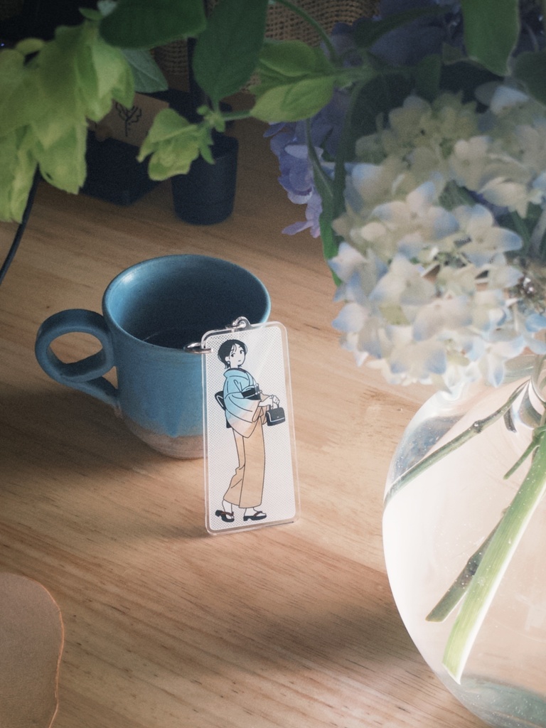 お散歩は季節をまとって。(あおいちゃん 着物ver.)