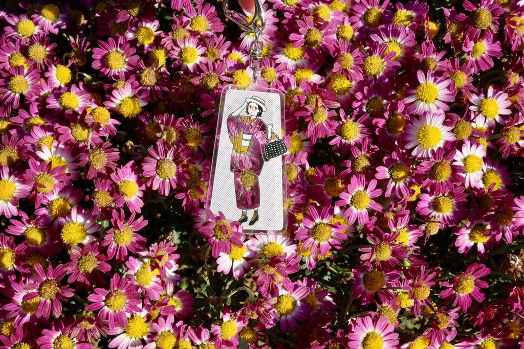 お散歩は季節をまとって。(かえでちゃん 着物ver.)