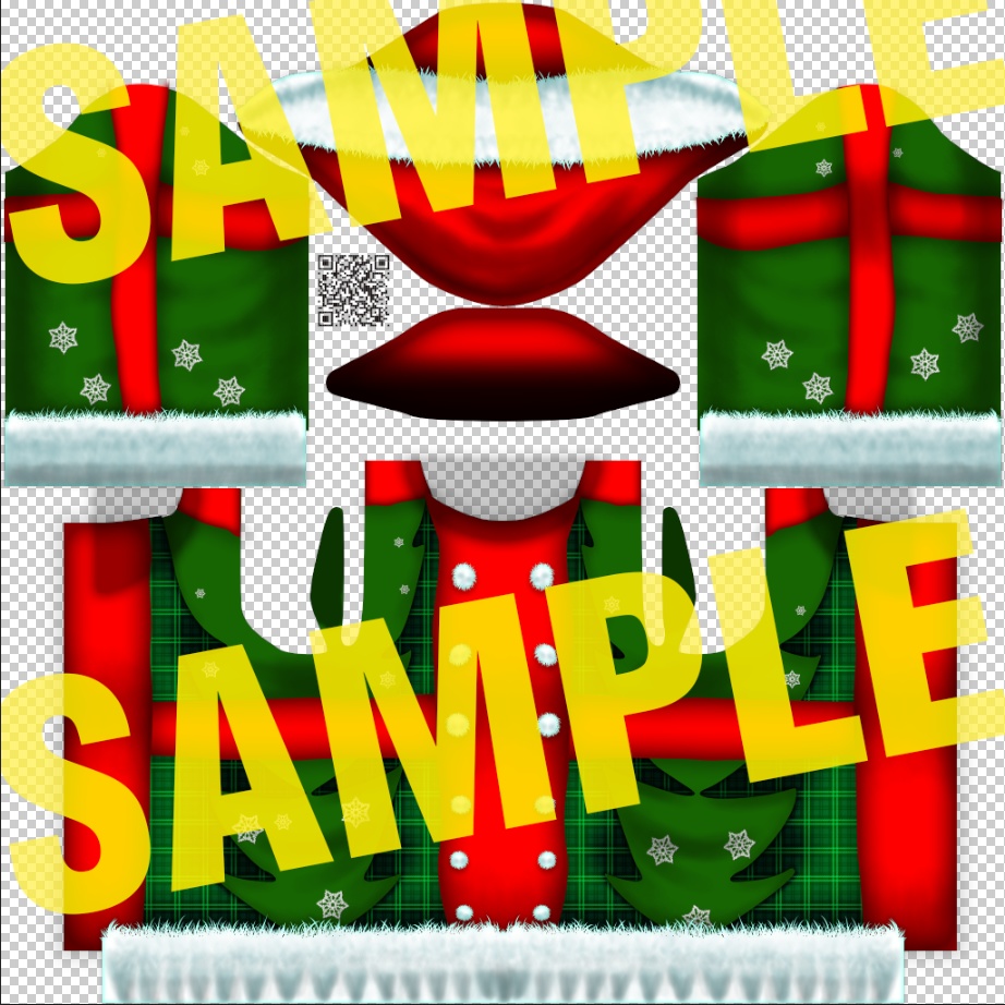 【無料あり】X'mas color ふわふわパーカー【VRoid β版/正式版 両対応】