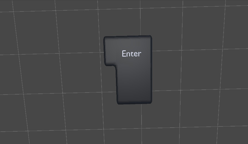 大きなエンターキー　enter key