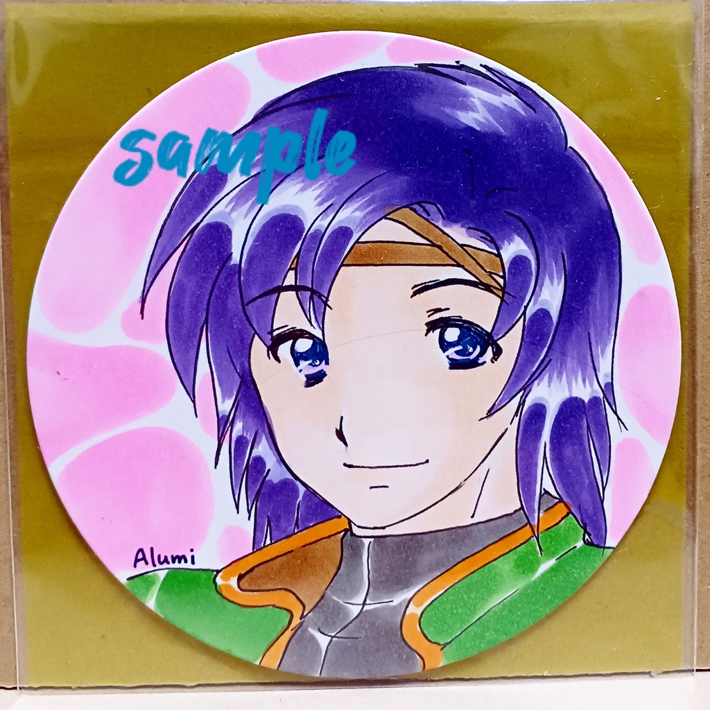 ヒュウ　コースター型色紙