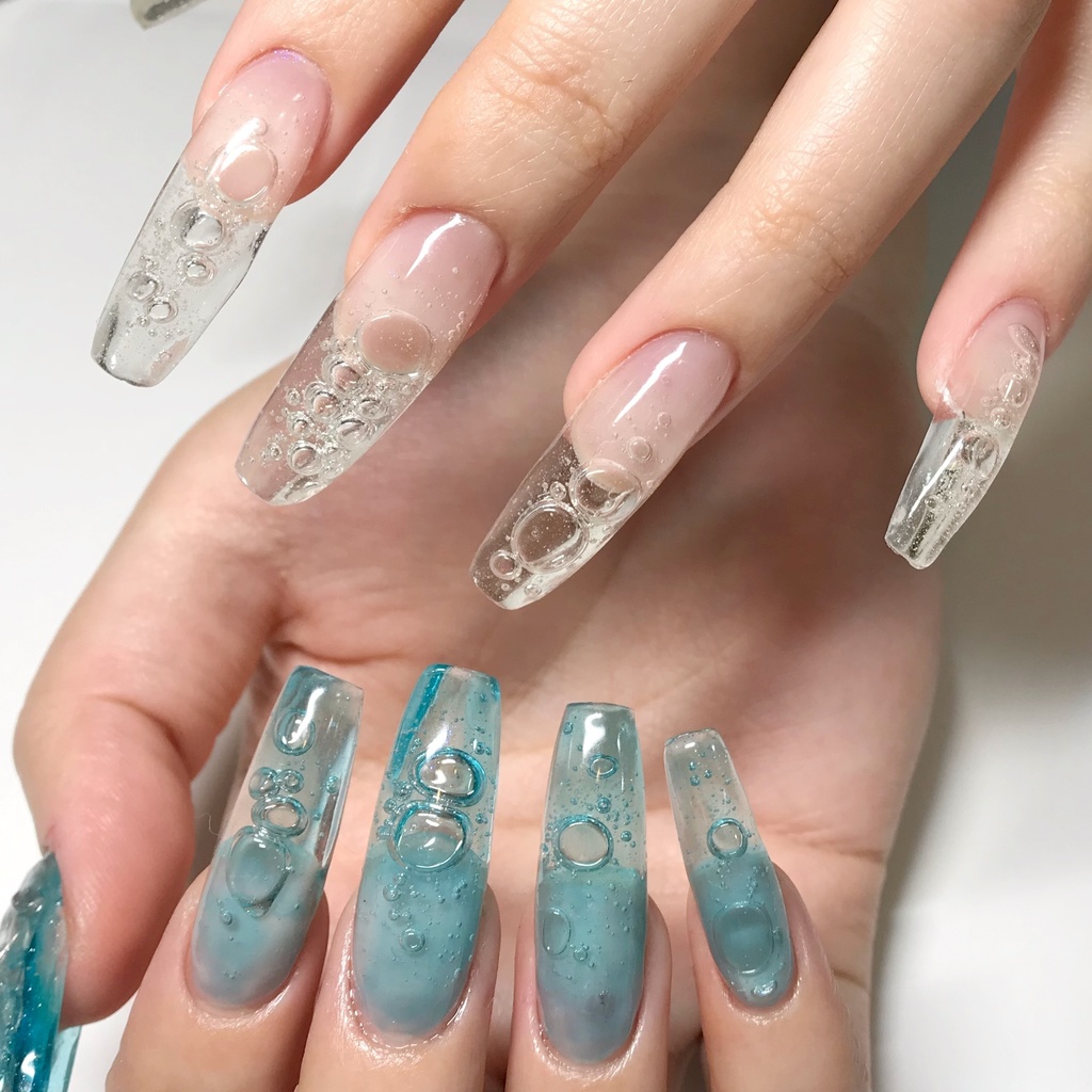 bubble nail tutorial (English version)